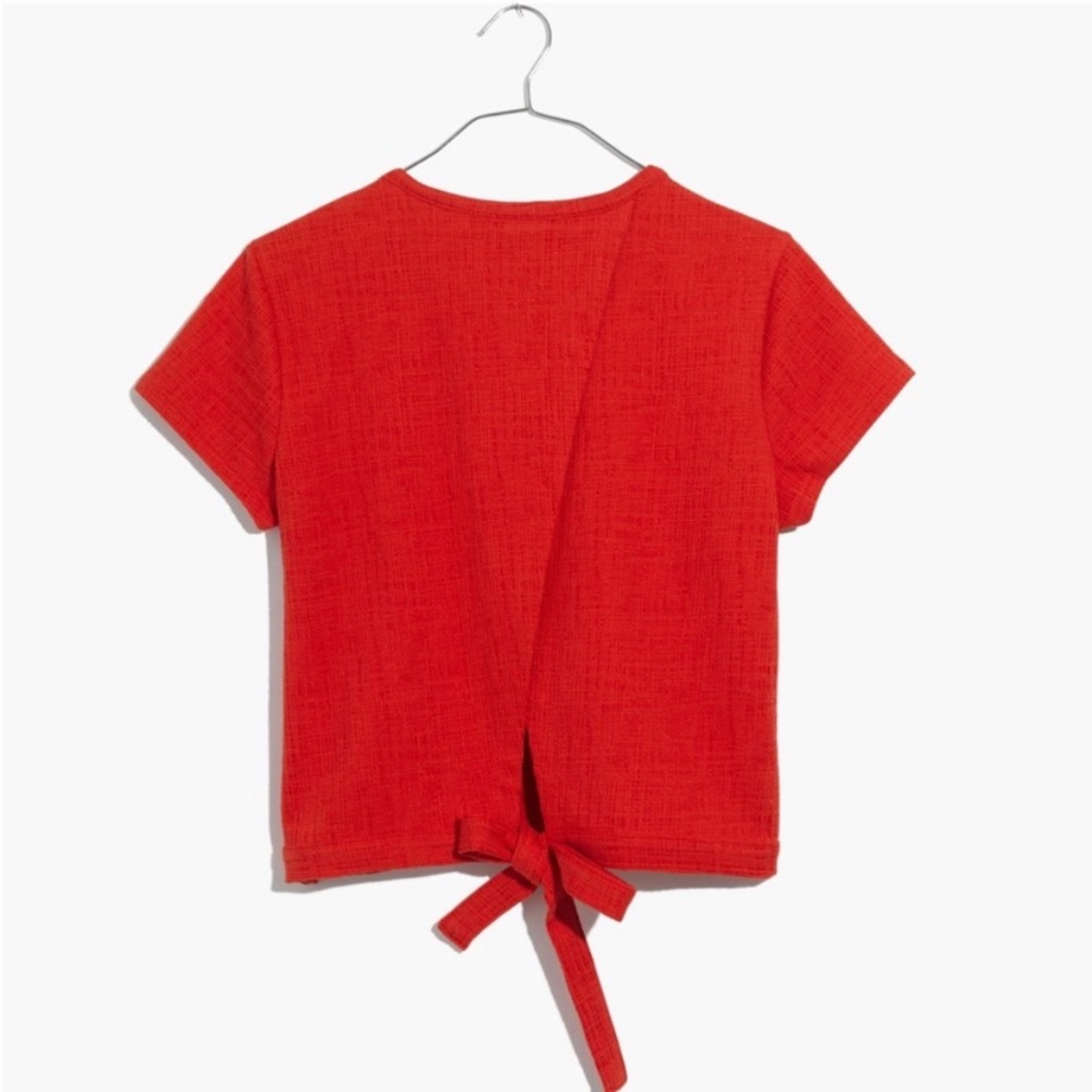 Madewell Verse Tie Cropped Shirt